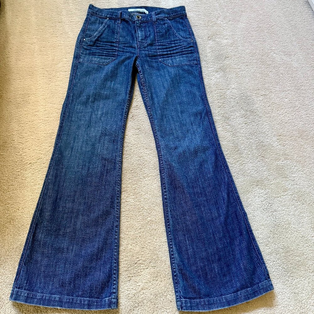 Level 99 Deep Blue Flare Jeans